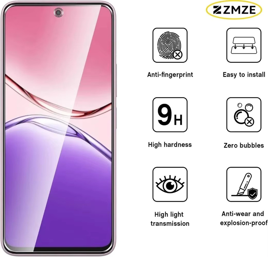 3er-Pack ultraklare gehärtete Glasfolie als Displayschutz für OnePlus 15 13 12 11 10 Pro 10T 10R in Transparent - Bild 2
