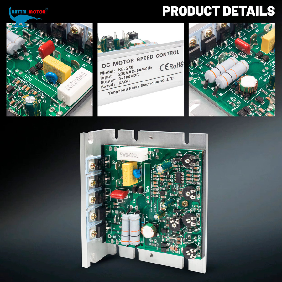 RATTMMOTOR DC Brushed Controller Board KE-230 Drehzahlregelung für DC Motoren mit Filter - Bild 5