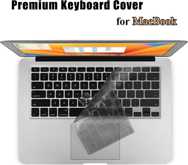 Premium Tastaturabdeckung für Apple MacBook Air und MacBook Pro in Schwarz - Bild 1
