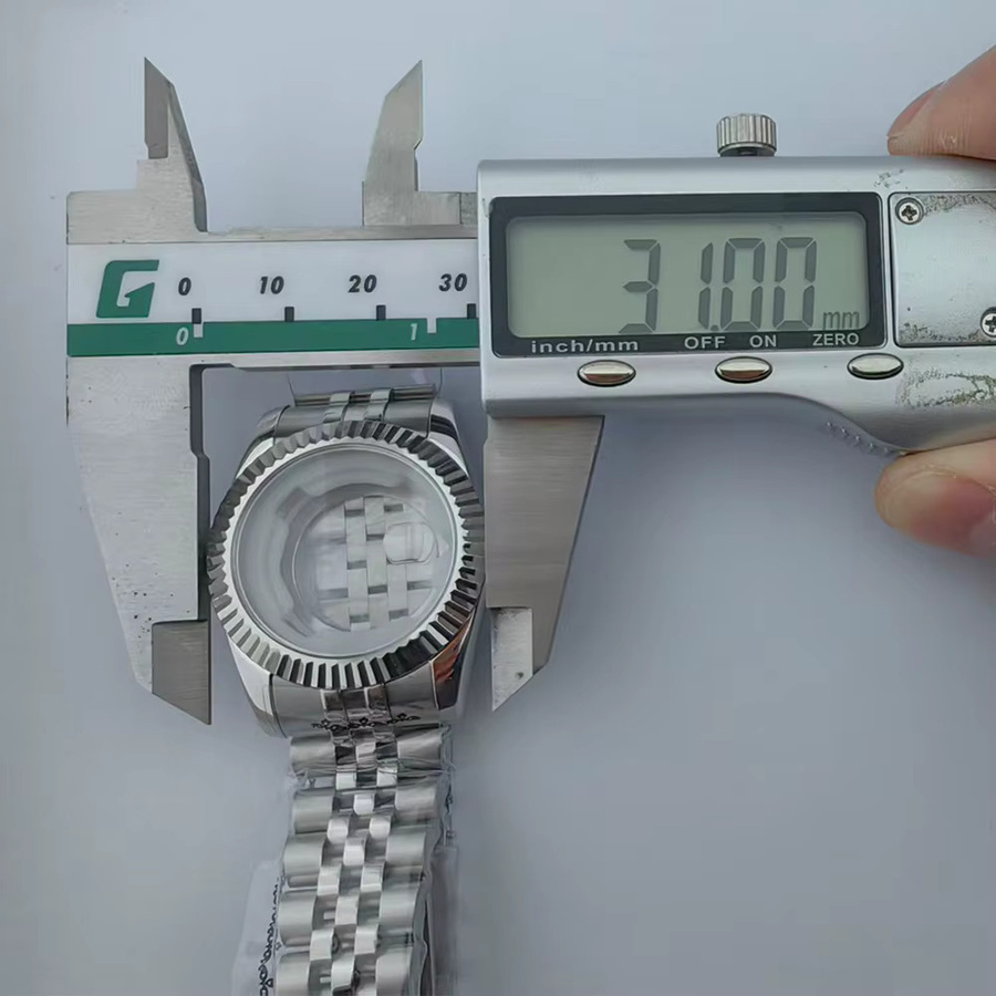 OUMASHI Uhrengehäuse Edelstahl, Silber, 31 mm, Damen - Bild 3