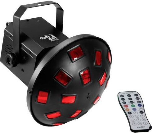 Eurolite Z-4000 DMX LED-Effektstrahler in Schwarz mit 8 RGB LEDs und Fernbedienung - Bild 1