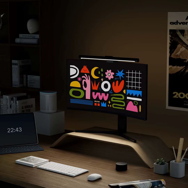 Xiaomi LED Monitor Lampe mit stufenloser Dimmung und USB-Betrieb für Schreibtisch und Bar, Augenpflege Leselampe in Schwarz oder Weiß - Bild 4