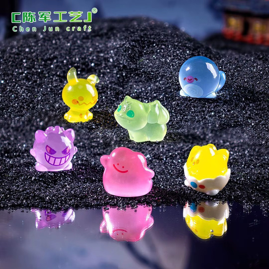 Bandai Pokémon Nachtleuchtende DIY Mini-Landschaft Hängende Auto-Ornamente in Multicolour - Bild 3