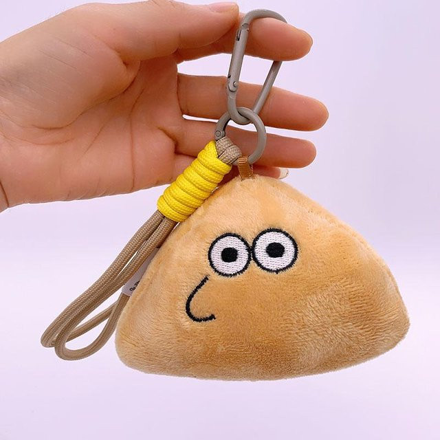 Pou Anhänger Plüschtier, 10cm, Spielzeugpuppe, Rucksackanhänger - Bild 1