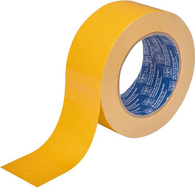 LUX-TOOLS Bodenverlegewebeband doppelseitig, Breite: 5 cm, Länge: 25 m - Bild 1