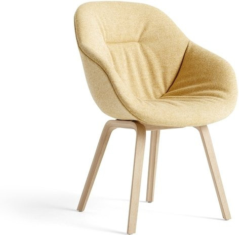 HAY About A Chair AAC 123 Soft Gelb mit Eichenholz-Gestell und Stoffbezug - Bild 1