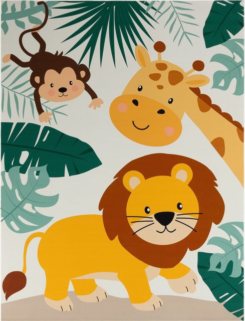 Kinderteppich Bini beige hand-tufted rutschfest waschbar B/B: 240 x 340 cm - Bild 1