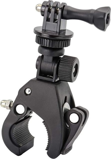 YUXI Kamera Halterung für Fahrrad und Motorrad Lenker, kompatibel mit GoPro Hero 13 12 11 10 und DJI Insta 360 Action Kamera, Schwarz - Bild 1