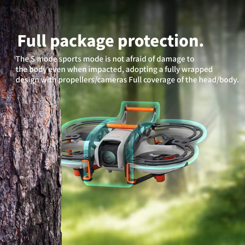 DJI NEO Carbon Fiber Full Surround Schutzabdeckung mit Anti-Kollision Bumper Board in Schwarz - Bild 4