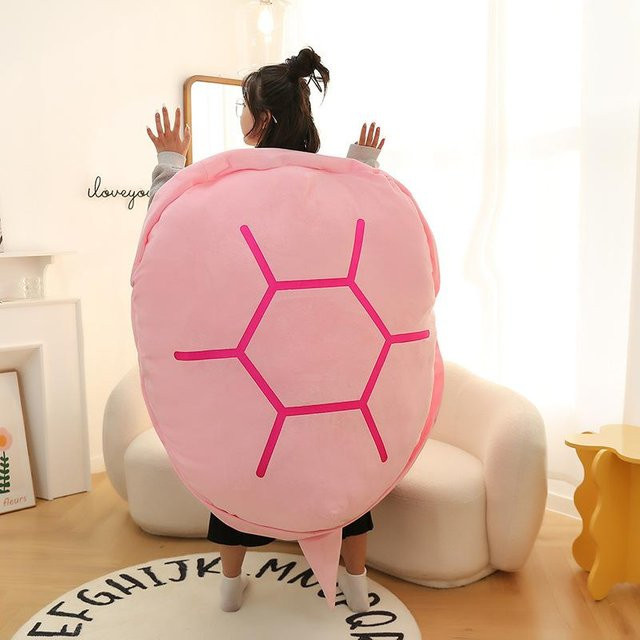 Joyful toys Tragbares verrottetes Schildkrötenschild Kissen, Plüschtier, große Puppe, 60cm - Bild 1