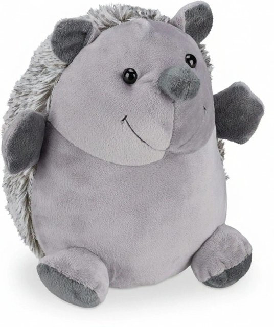 Relaxdays Türstopper Igel aus Polyester in Grau, B/T/H: 19,5 x 16 x 15 cm - Bild 1