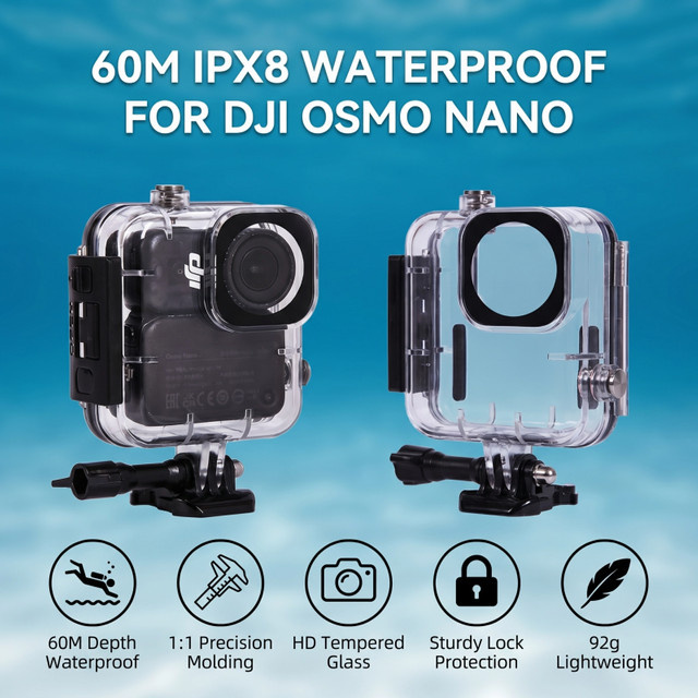 DJI Osmo Nano Unterwasser-Tauchgehäuse wasserdicht bis 60m transparent - Bild 1