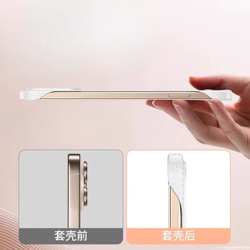Xiaomi 17T 17T Pro Schutzhülle Sandstein-Optik in Grau, ultradünne matte PC-Schutzhülle mit Stoßfestigkeit - Bild 3