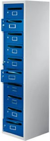 Kappes Postverteilerschrank ErgoPlus mit 10 Fächern und Schloss, Farbe: Grau, H x B x T: 185 x 50 x 45 cm - Bild 1