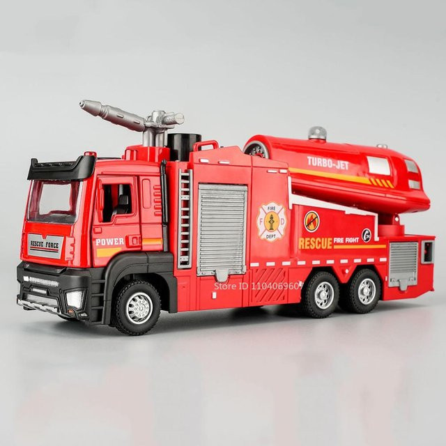 Linyi toy car Straßenblock Transport LKW, Spielzeugmodell, 1:32 Maßstab, Metall Druckguss, mit Licht und Ton, ab 14 Jahren - Bild 1