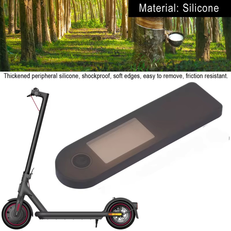 Wasserdichte Silikon-Armaturenbrett-Hülle für Xiaomi Elektroroller 4 und Pro in Schwarz - Bild 2