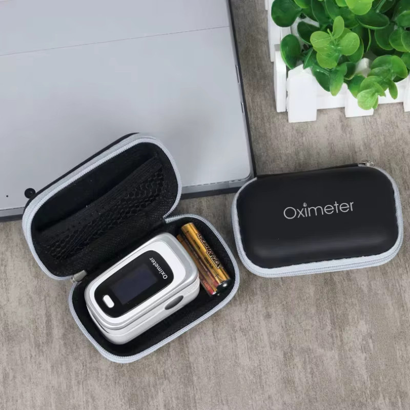 JUSTLANG Aufbewahrungsbox für Oximeter, Schutztasche und Reiseetui, Schwarz - Bild 2
