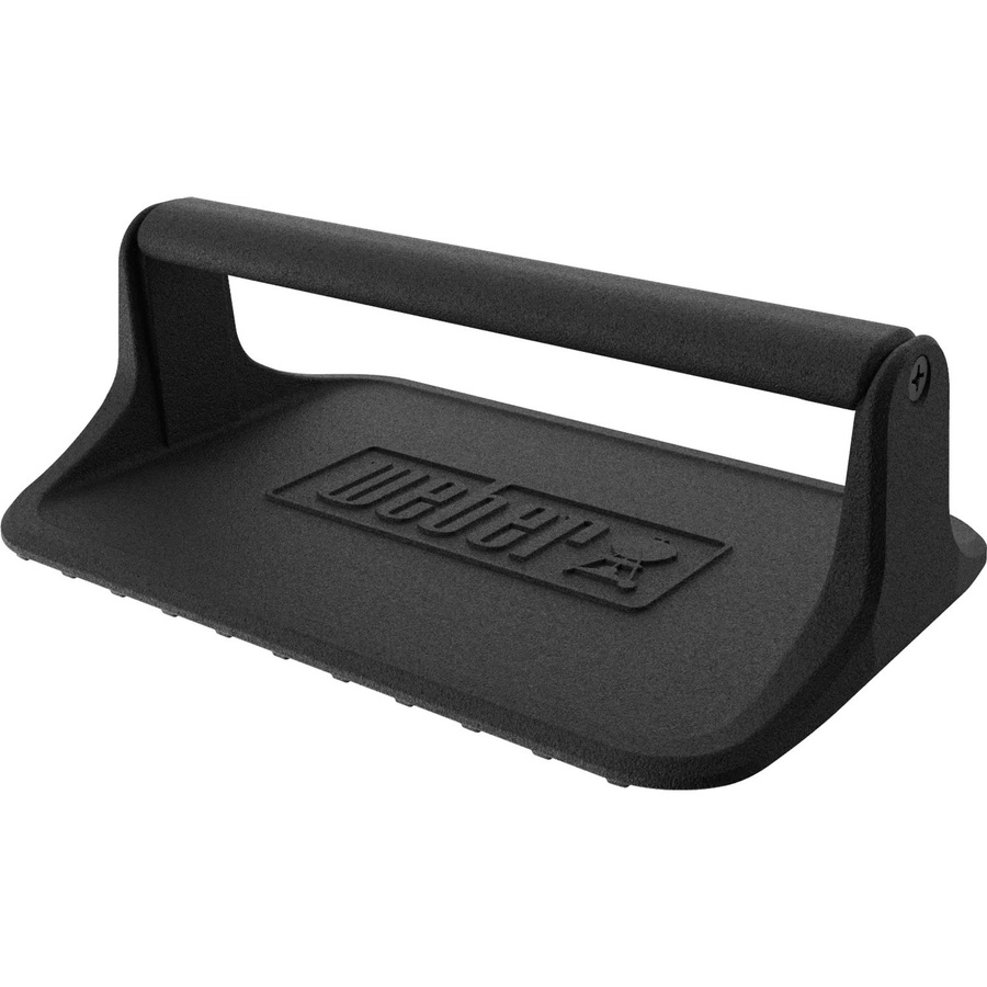 Weber Hamburgerpresse aus Gusseisen in Schwarz, B: 23 cm, T: 15 cm - Bild 2