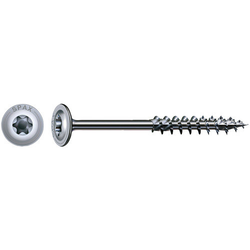 Spax Tellerkopfschraube Torx aus Stahl in Silber, 20 Stück, Durchmesser: 8 mm, Länge: 120 mm - Bild 2