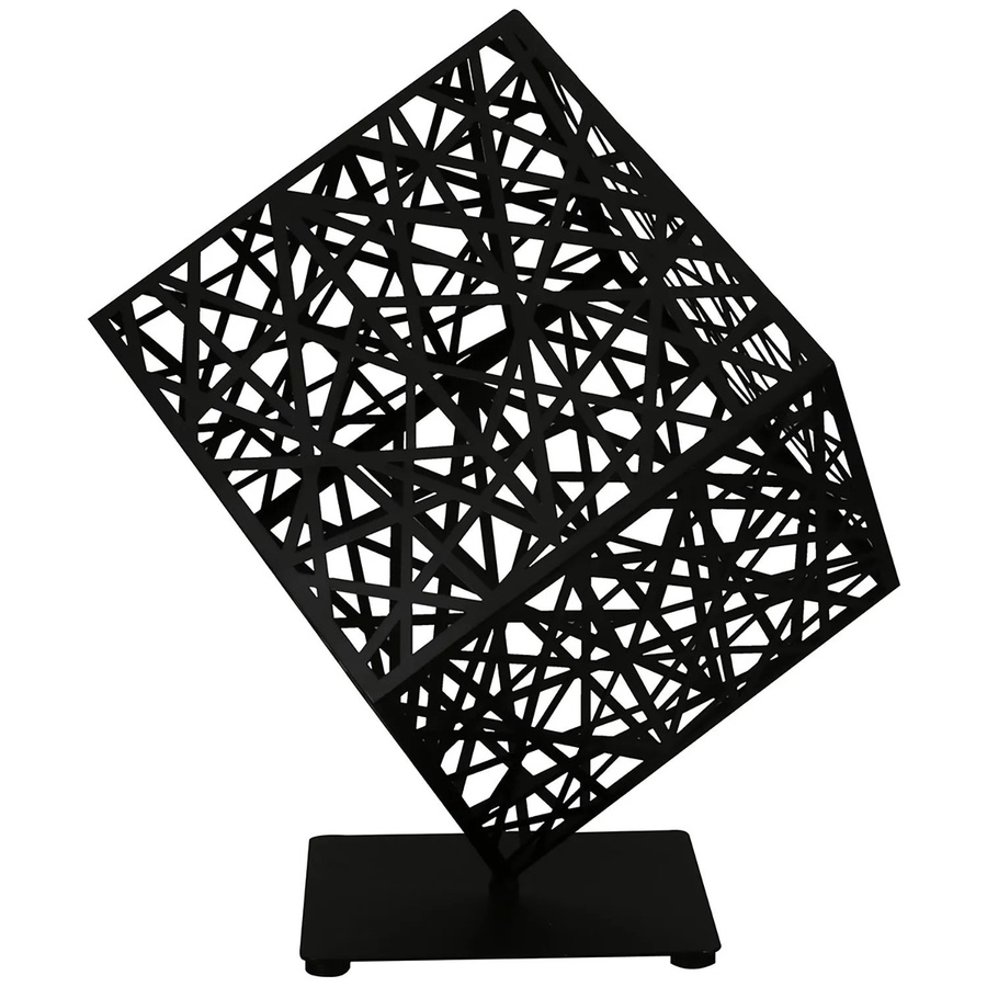 Gilde Dekoobjekt Grata Schwarz aus Metall, B/H: 55 x 61 cm - Bild 2