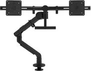 Dataflex Viewgo Pro Monitorschwenkarm mit 2 Armen in Schwarz mit 100x100 VESA-Halterung - Bild 1
