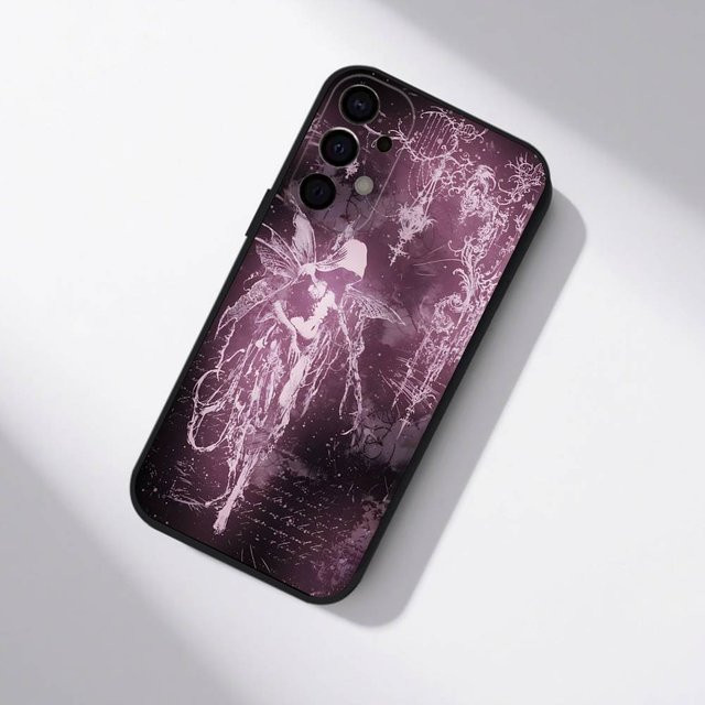 Gotische Coquette Cybersigilismus Handyhülle für Samsung Galaxy S25 S24 S23 S22 S21 S20 Ultra Plus FE Lite 5G in Schwarz und Lila - Bild 1