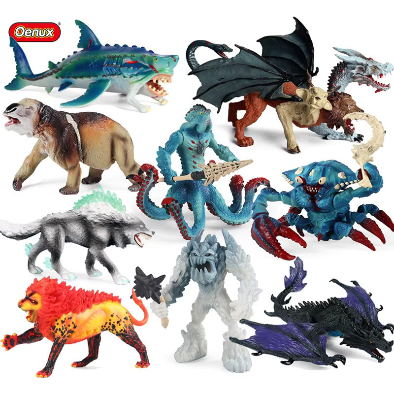 Oenux Mythos-Drachen-Monster-Modell, Actionfiguren, Dinosaurier, Fantasy, Kunststoff - Bild 5