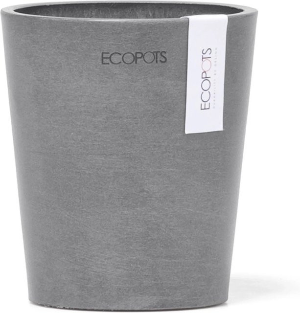 Ecopots Pflanztopf Morinda Grau Höhe: 12,4 cm, Breite: 11 cm - Bild 1