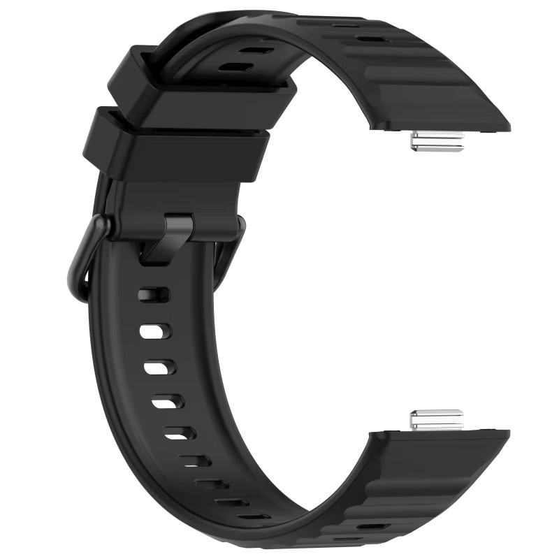 jansin Uhrenarmband Silikon, Schwarz, Unisex - Bild 2