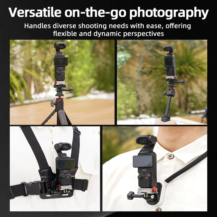 Flymile Multifunktions-Ladestation und aufrechter Schnellwechseladapter für DJI OSMO Pocket 3 und DJI OSMO Pocket 4 Kamera-Zubehör - Bild 6