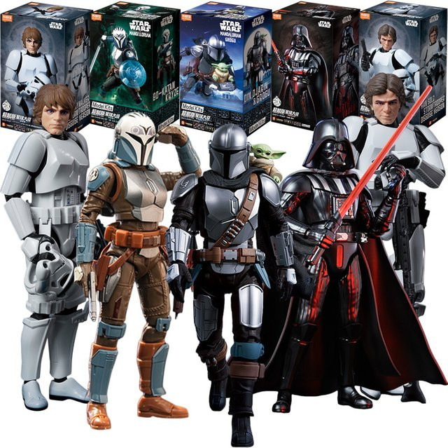 Blokees Star Wars Modellbausatz mit Actionfiguren Din Djarin, Bo Katan Kryze, Stormtrooper und Darth Vader in Weiss und Multicolour - Bild 1