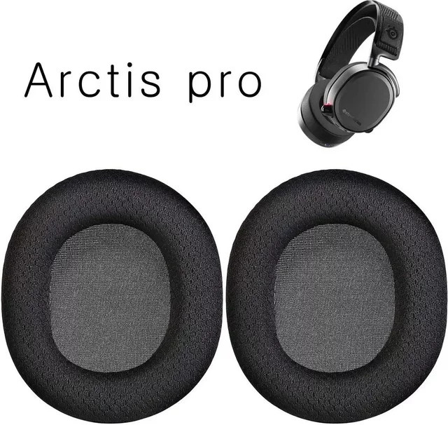 SteelSeries Ersatz-Ohrpolster aus atmungsaktivem Fußballnetz für Arctis 1, 3, 5, 7, 9 Headsets in Schwarz - Bild 1
