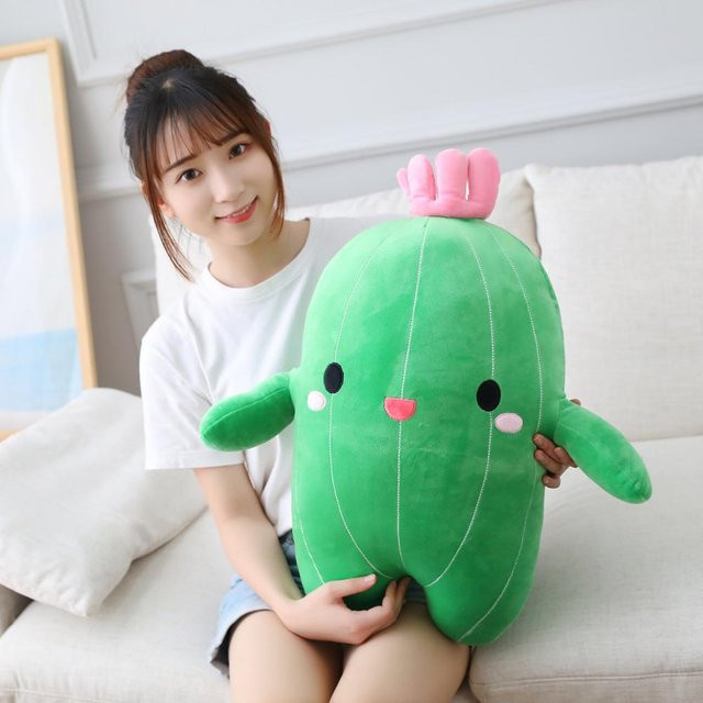 Binchi Keji Travel Kawaii Plüsch Kaktus, Plüschtier, 65cm, ab 12 Jahre - Bild 1