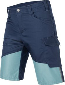 Kübler Shorts REFORCE 66N in Dunkelblau/Eisblau mit Reflexstreifen - Bild 1