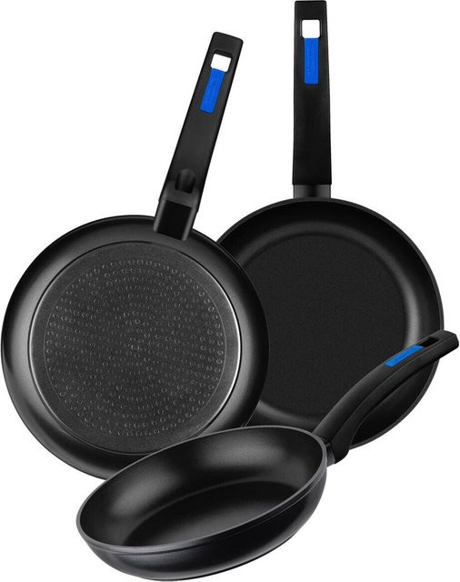 Monix Martín Berasategui Allzweckpfanne Rund Schwarz mit Teflon Classic und Bakelit, Durchmesser: 18 cm - Bild 1