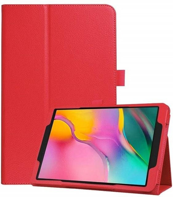 Klappbare Schutzhülle für Samsung Galaxy Tab A 10,1 2019 SM-T510 T515 und Tab A 8 Zoll T290 T295 mit Ständerfunktion und Staubschutz in Rot - Bild 1