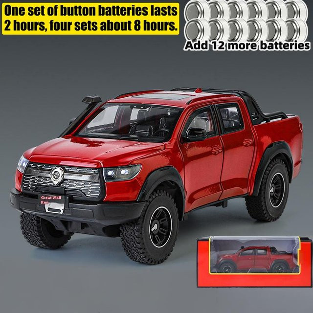 Linyi toy car Gwm Poer Kanone Offroad SUV, Modellauto, Metall, 1:24, ab 14 Jahren - Bild 1