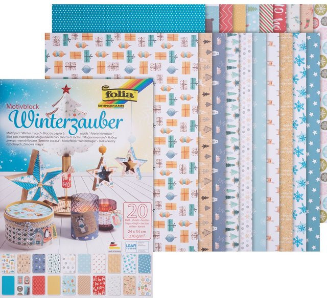 Motivblock Winterzauber von folia in Multicolor - Bild 1
