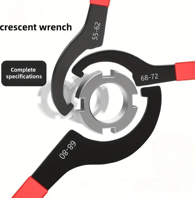 5er Set C-Form Spanner und Halbmond-Schlüssel für Motorrad und Auto zur Schock-Einstellung und Reparatur - Bild 1