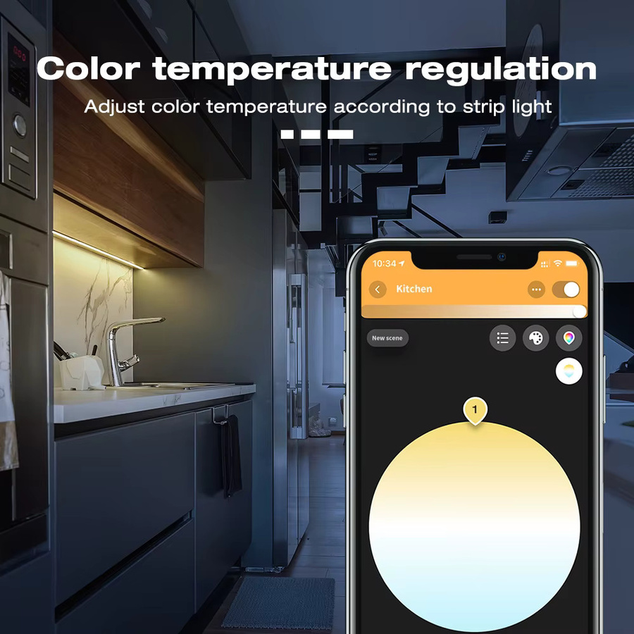 GLEDOPTO Zigbee 3.0 Mini RGBCCT RGBW LED-Lichtstreifen-Controller mit Alexa Sprachsteuerung und App-Steuerung in Weiß - Bild 2