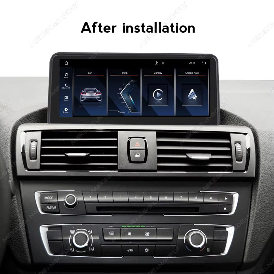 MEKEDE Linux-System Kabelloses CarPlay und Android Auto Autoradio für BMW 1er 2er und 3er 4er Serie in Schwarz mit Wi-Fi und Bluetooth - Bild 2