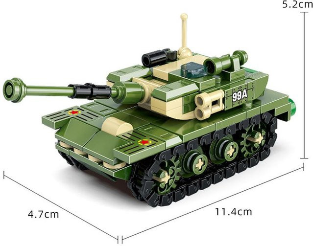 DBPALY Schwerer Panzer Königstiger Bausteine Modell Zweiter Weltkrieg - Bild 1