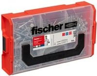 Fischer FixTainer PowerFast II Spanplattenschrauben-Sortiment aus Stahl, galvanisch verzinkt, Senkkopf mit Teilgewinde und Torx-Antrieb, 700 Stück - Bild 1
