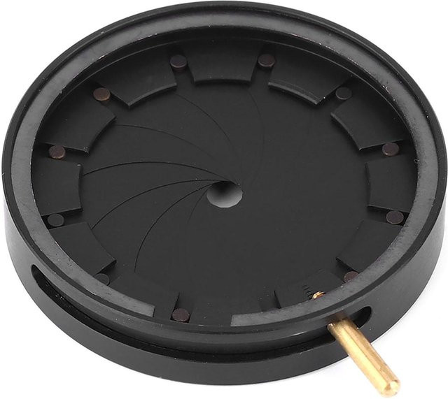 TOMTOP Mikroskop-Irisadapter mit einstellbarer Blende und optischer Membran in Schwarz für Mikroskop SK23 - Bild 1