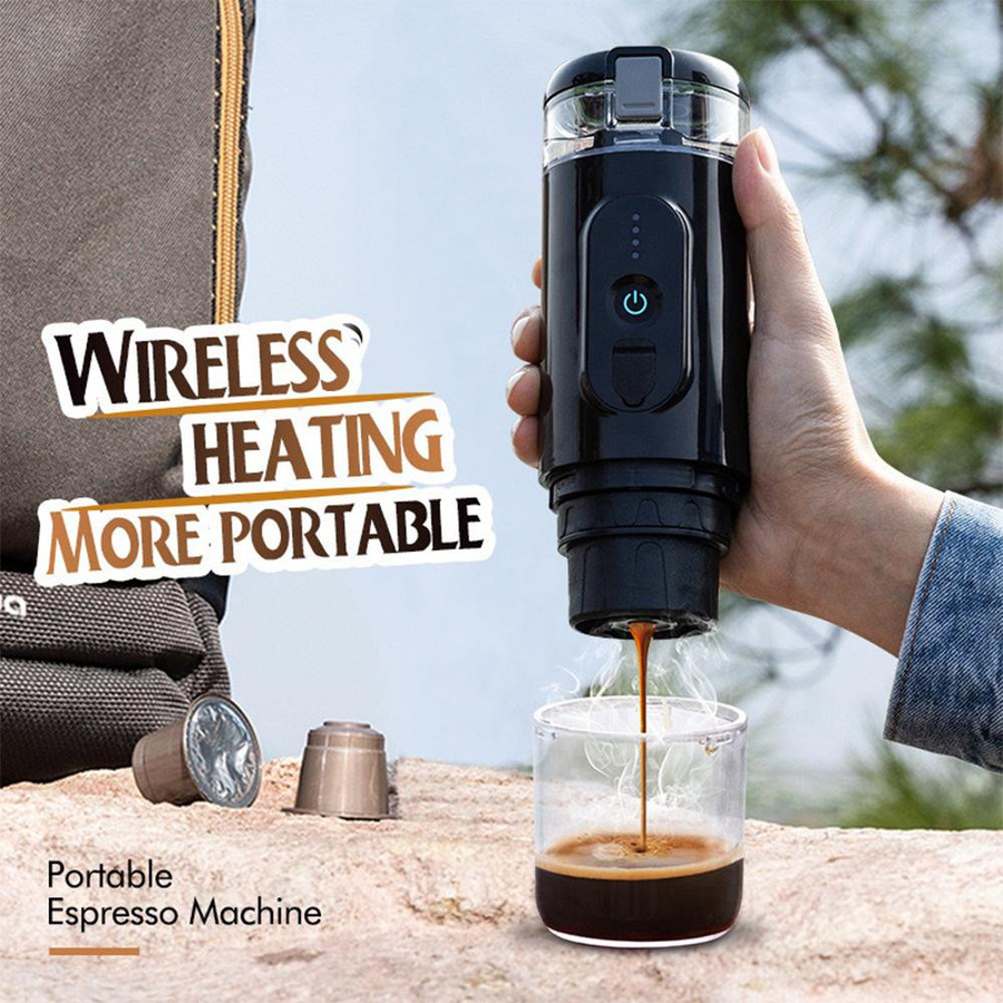 Tooarts Tragbare Elektrische Espresso Kaffee Maschine Cordless Mini Kaffee Maker mit Heizfunktion in Weiß - Bild 7