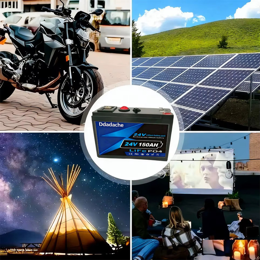 24V LiFePO4 120Ah Lithium-Batterie in Schwarz für Power Wheels, Roller, Radio, USV, Kajak-Fischfinder und Solarpanels mit über 4000 Tiefzyklusladungen - Bild 4
