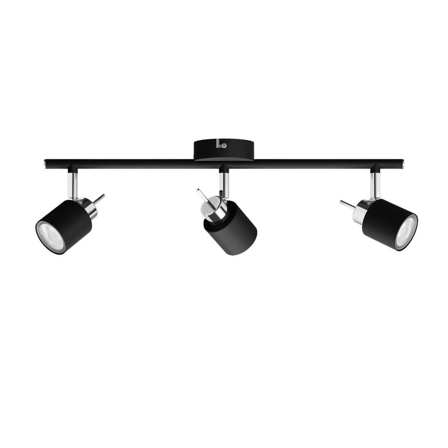 Philips Spot Meranti 3-flammige LED-Deckenleuchte in Schwarz, dimmbar und verstellbar, GU10 35 W - Bild 2