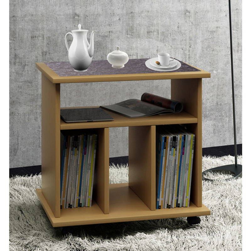 VCM Beistelltisch Tabina in Braun, B/T/H: 45 x 60 x 59 cm - Bild 2
