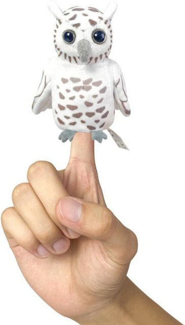 Binchi Fitness Pfauen-Eule Vogel Fingerpuppe, Stofftier, ab 1 Jahr - Bild 1