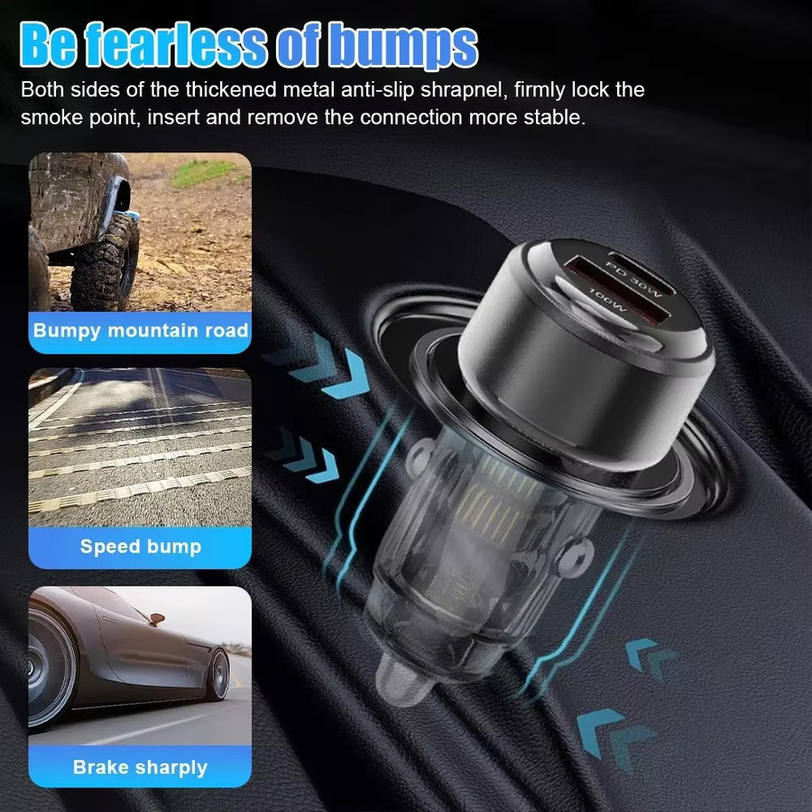 Maerknon 130W PD USB Car Charger Adapter mit USB-C für schnelles Laden von iPhone 15, Xiaomi und Huawei - Bild 4